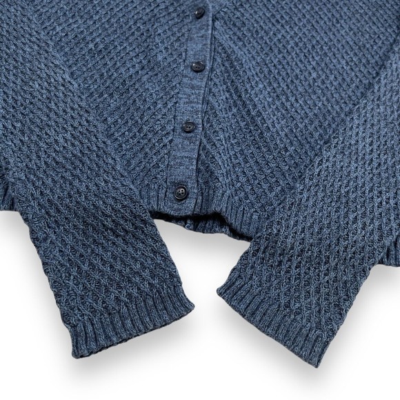 Aeropostale Womens Long Sleeve Boxy Knit Cardigan Sweater Size XS Blue - Picture 6 of 9